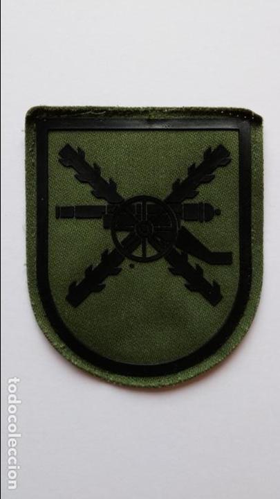 Militaria: Parche de tela de mando de artilleria de campa&ntilde;a