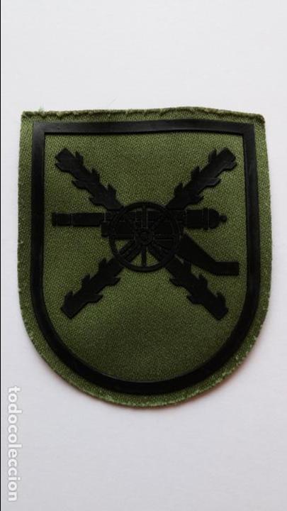 Militaria: Parche de tela de mando de artilleria de campa&ntilde;a