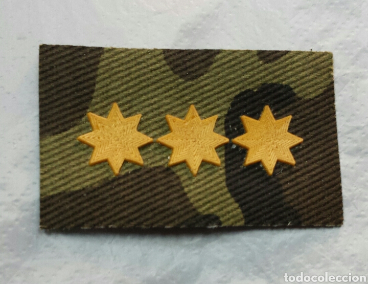 Militaria: PARCHE EMBLEMA PAREJA DE GAL&Oacute;N DE CUELLO DE CAMUFLAJE DE CORONEL DE INF DE MARINA