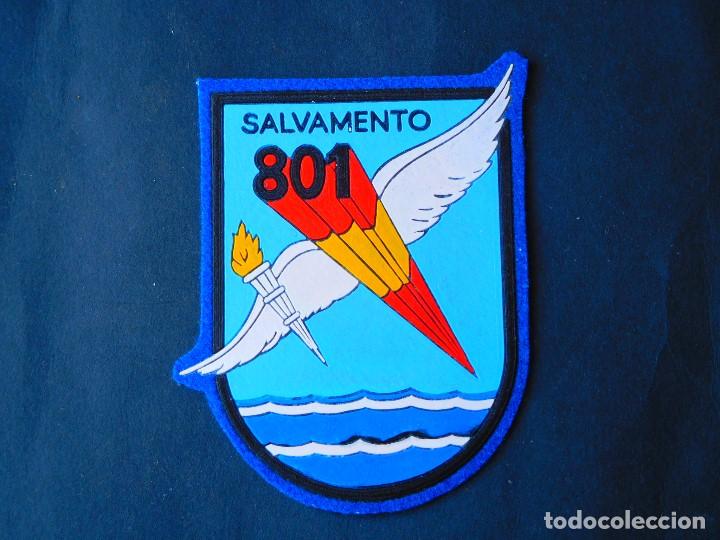 Militaria: PARCHE SALVAMENTO 801 EJERCITO DEL AIRE.-