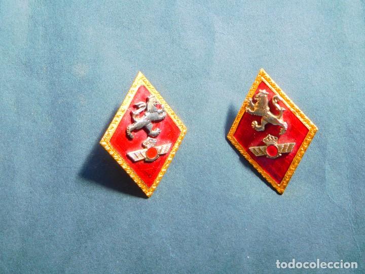 Militaria: EMBLEMAS DE CUELLO,ROMBOS DEL EJERCITO DEL AIRE.-
