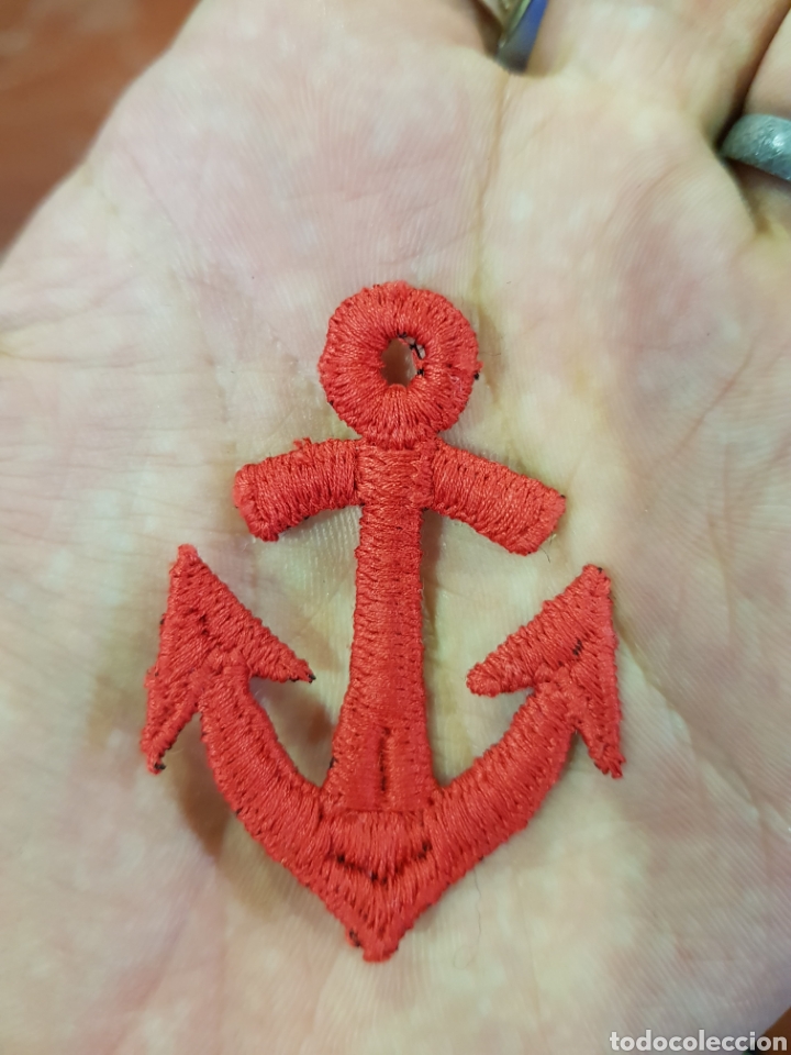 Militaria: Parche Bordado de ancla - Foto 1