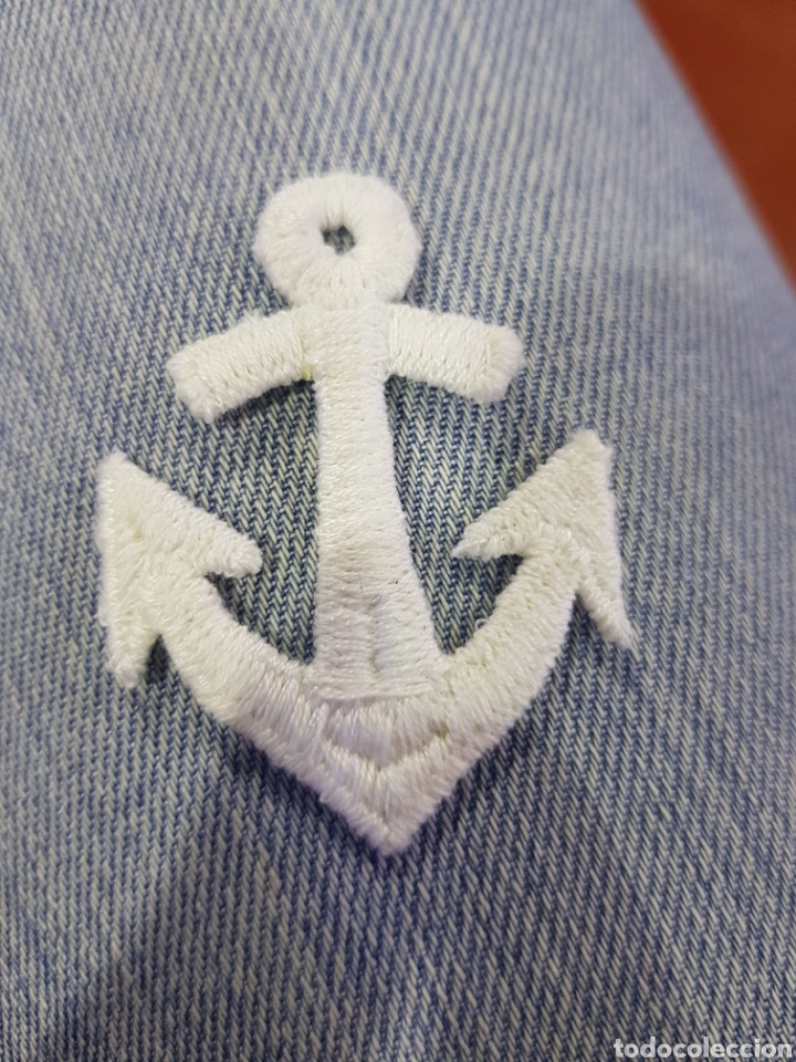Militaria: Parche bordado de ancla - Foto 1
