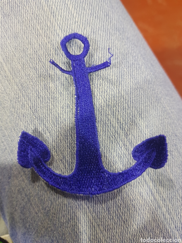 Militaria: Parche bordado de Marina ancla