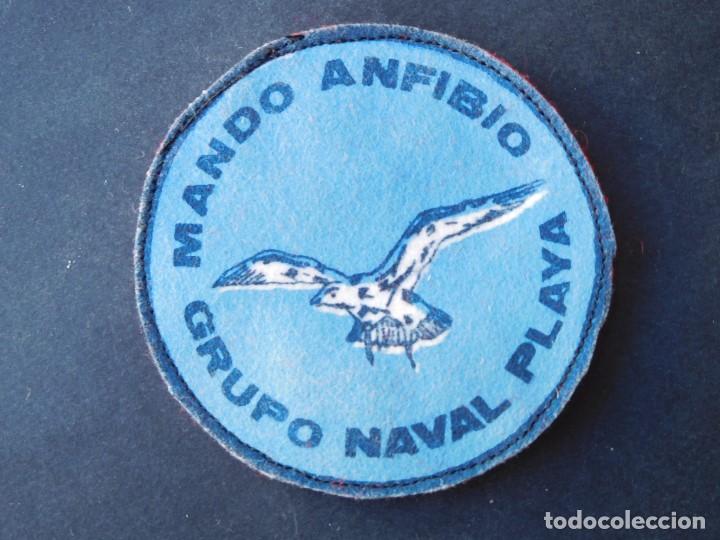 Military Antiques: PARCHE MARINA ESPA&Ntilde;OLA,A&Ntilde;OS 70 O 80 ORIGINAL DE EPOCA.-