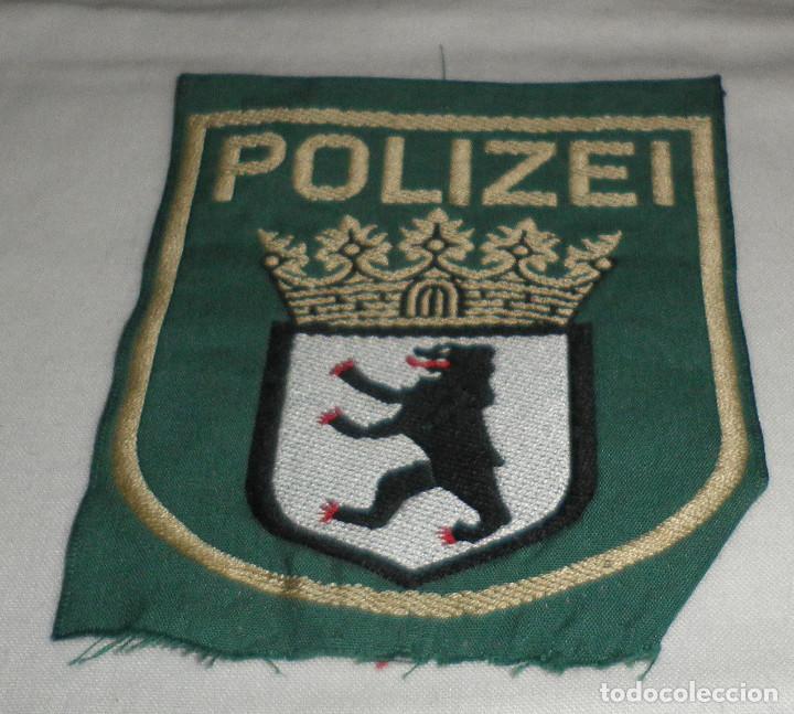 Militaria: parche de tela polizei