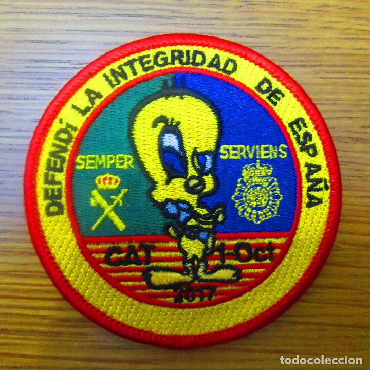 Militaria: parche independencia catalu&ntilde;a 2017, guardia civil, policia nacional. Operaci&oacute;n cop&eacute;rnico