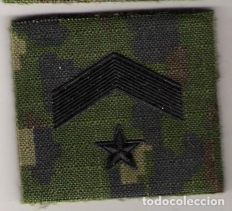 Militaria: PARCHE EMBLEMA CHANDAL SUBTENIENTE PIXELADO VERDE