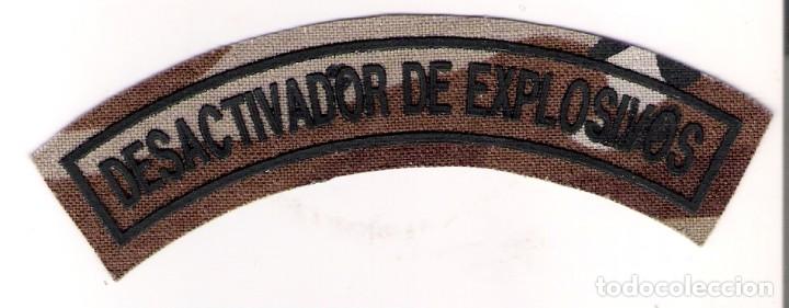 Militaria: PARCHE EMBLEMA TIRA DESACTIVADOR DE EXPLOSIVOS CAMUFLAJE &Aacute;RIDO