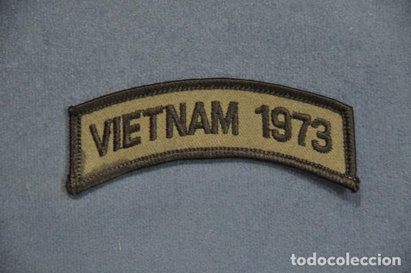 Militaria: Insignia de tela de los Estados Unidos conmemorativa de Vietnam. 1973.