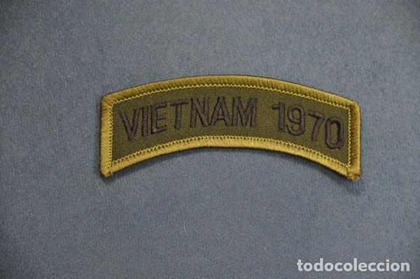Militaria: Insignia de tela de los Estados Unidos conmemorativa de Vietnam. 1970.