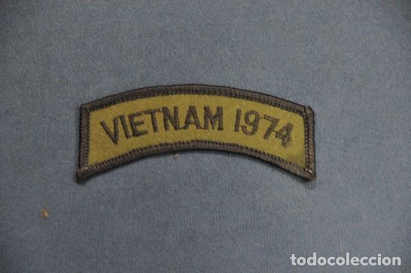 Militaria: Insignia de tela de los Estados Unidos conmemorativa de Vietnam. 1974.
