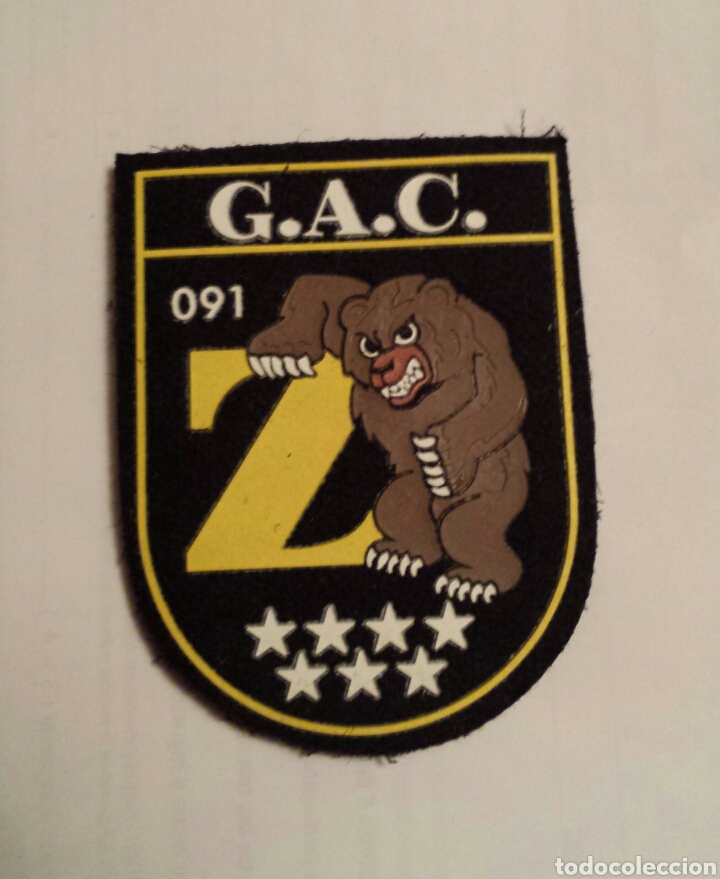 Militaria: PARCHE EMBLEMA G.A.C. ZETA 091 POLIC&Iacute;A