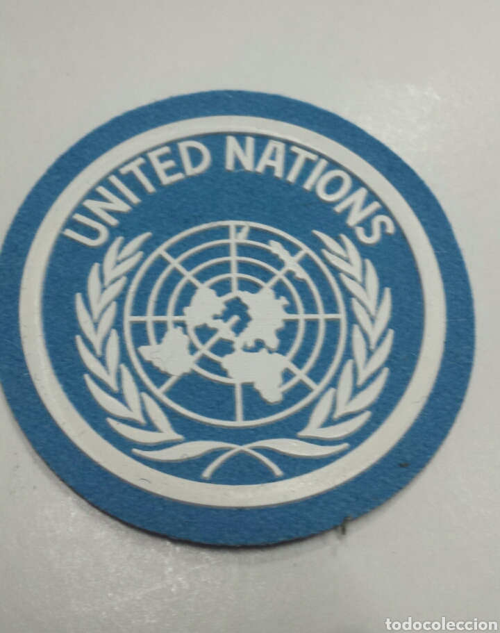 Militaria: PARCHE EMBLEMA UNITED NATIONS PRIMER MODELO ESPA&Ntilde;OL
