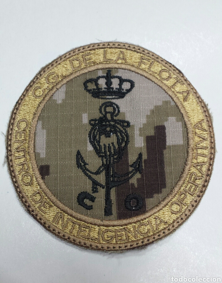 Militaria: PARCHE EMBLEMA BORDADO PIXELADO &Aacute;RIDO DEL CENTRO DE INTELIGENCIA OPERATIVA DEL C.G. DE LA FLOTA