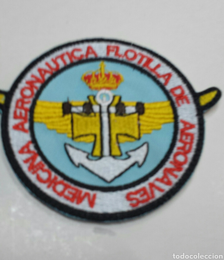 Militaria: PARCHE EMBLEMA BORDADO MEDICINA AERON&Aacute;UTICA FLOTILLA DE AERONAVES