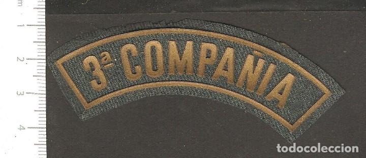Militaria: PARCHE 3&ordf; COMPA&Ntilde;IA. - Foto 1