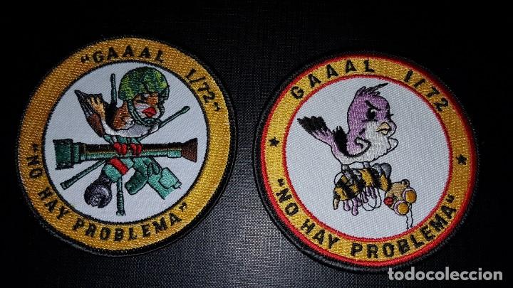 Military Antiques: PARCHES 02 GRUPO ARTILLERIA ANTIAEREA LIGERA EJERCITO TIERRA