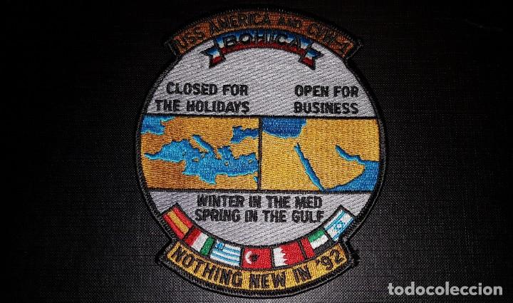 Military Antiques: PARCHE ARMADA ESPA&Ntilde;OLA OTAN & USN USS AMERICA