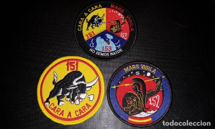 Military Antiques: PARCHES X03 EJERCITO DEL AIRE 151 & 152 ESCUADRON ALA 15