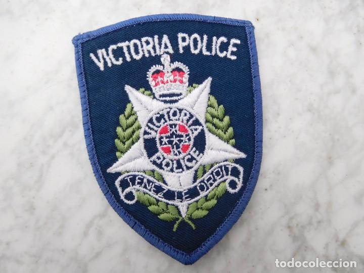 Military Antiques: Parche bordado polic&iacute;a de Victoria Australia