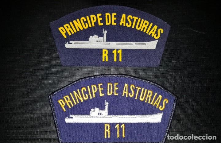 Military Antiques: PARCHES X02 ANTIGUOS PORTAERONAVES PRINCIPE DE ASTURIAS R11 ARMADA ESPA&Ntilde;OLA