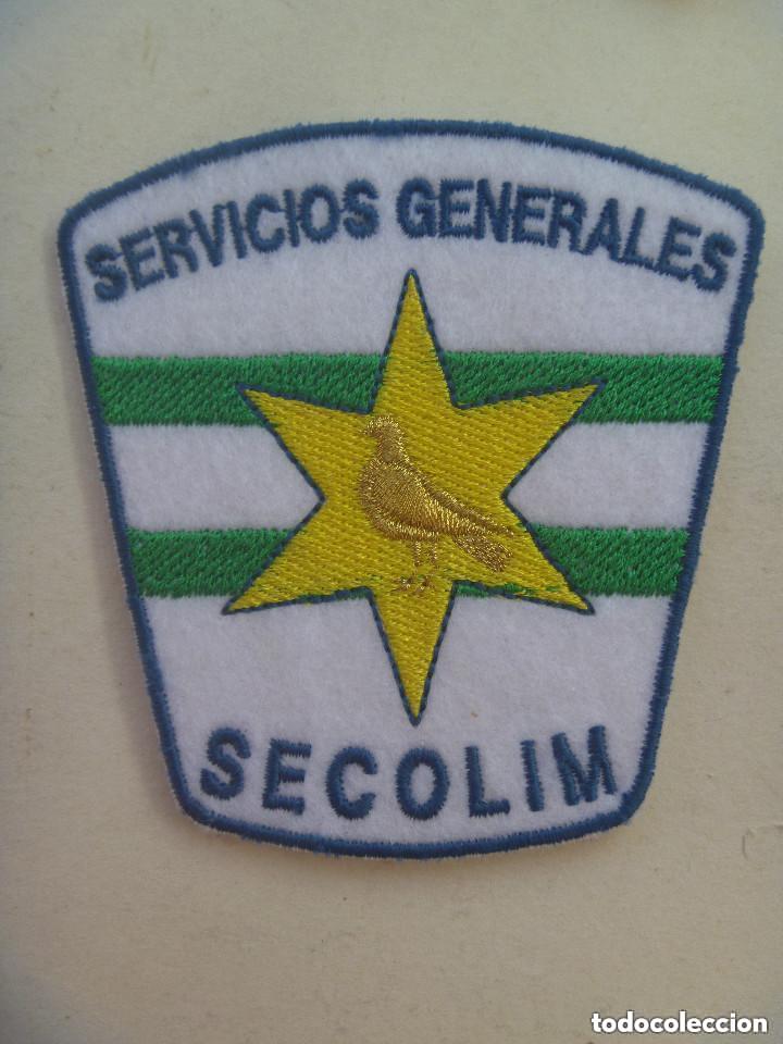 Military Antiques: PARCHE DE EMPRESA DE SEGURIDAD PRIVADA : SECOLIM , SERVICIOS GENERALES