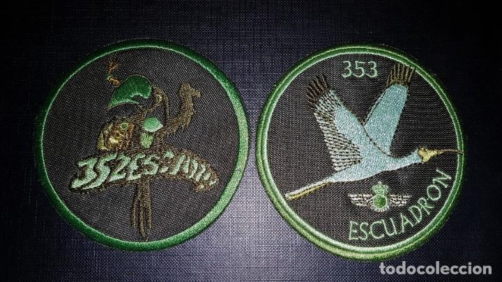Military Antiques: PARCHES X2 EJERCITO DEL AIRE ALA 35 ESCUADRON 352 & 353