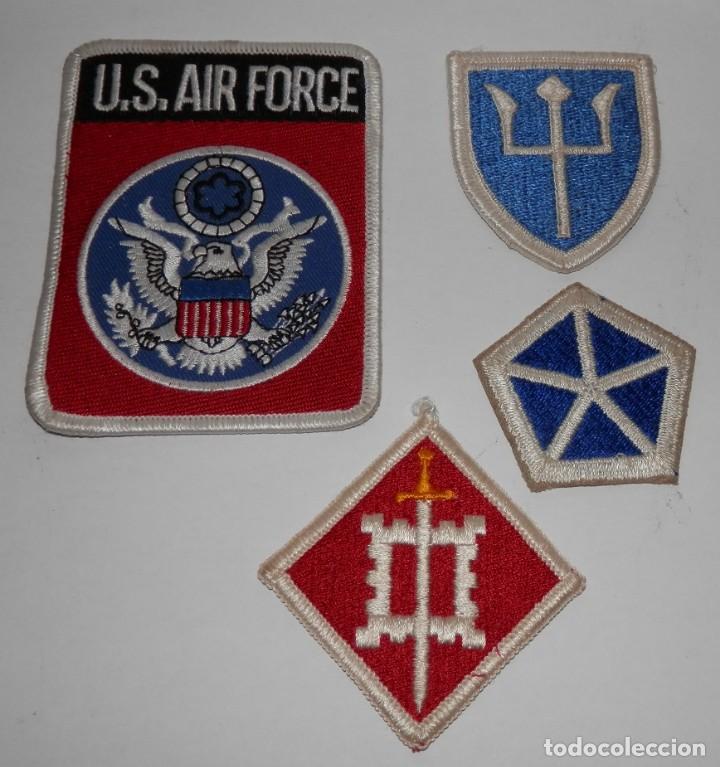 Militaria: LOTE DE PARCHES USA.