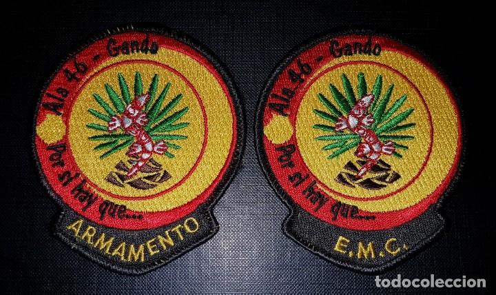 Militaria: PARCHES X2 EJERCITO DEL AIRE Y DEL ESPACIO ALA 46