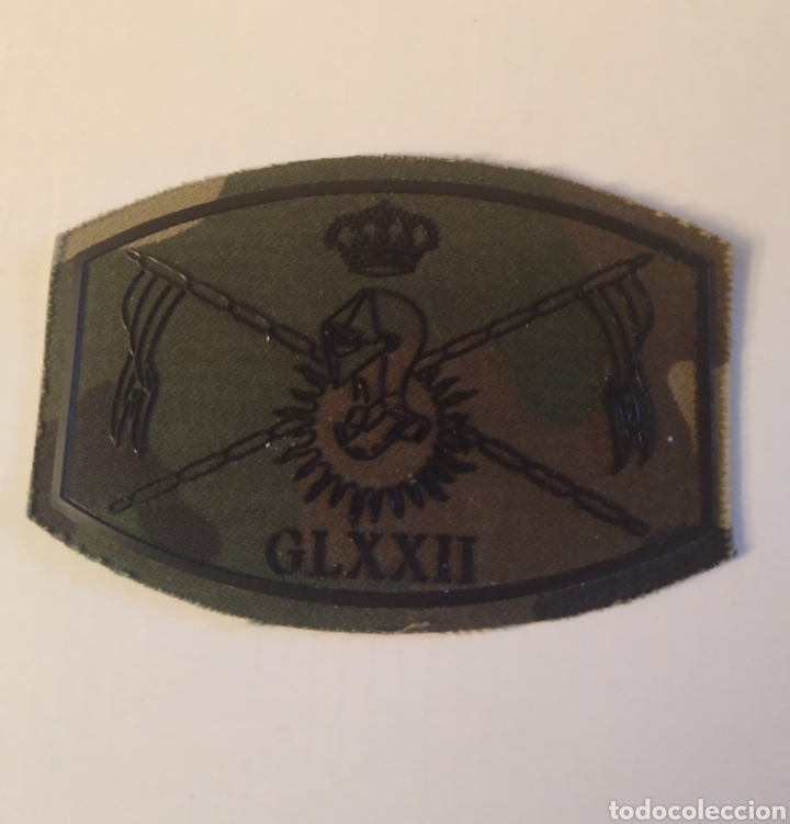 Militaria: PARCHE EMBLEMA PECHO CAMUFLAJE ESPA&Ntilde;OL A&Ntilde;OS 90 GL XXII CASTILLEJOS