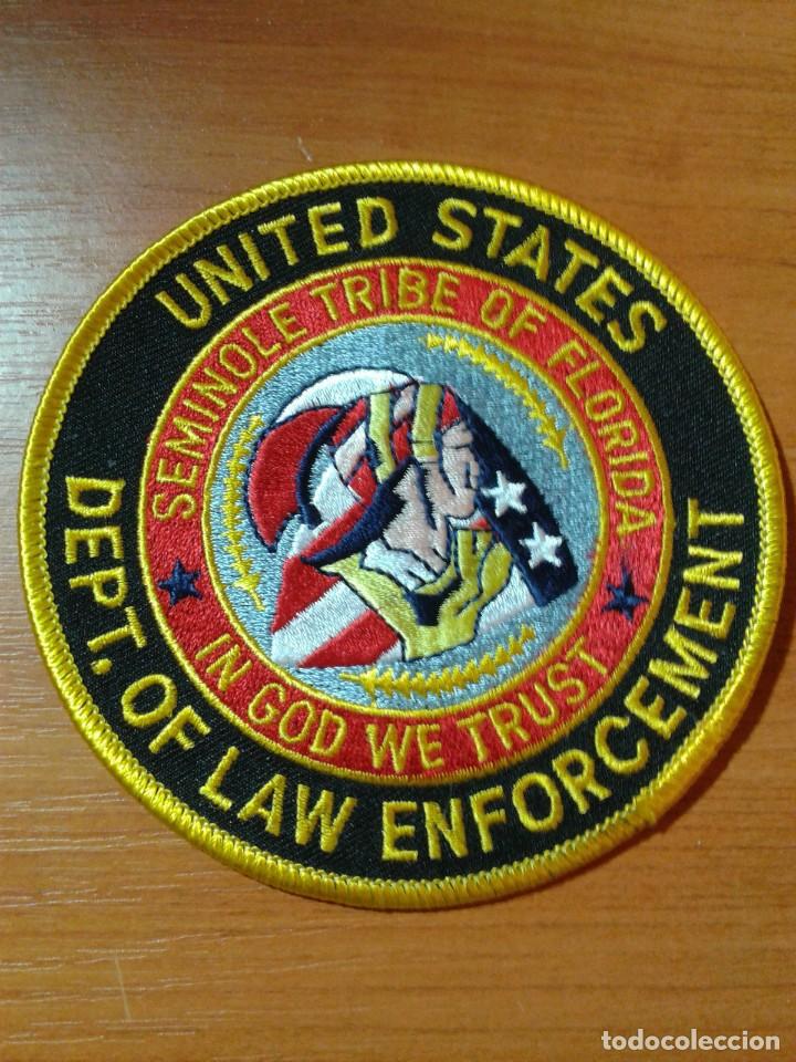 Militaria: PARCHE POLICIA TRIBAL SEMINOLA , BORDADO.