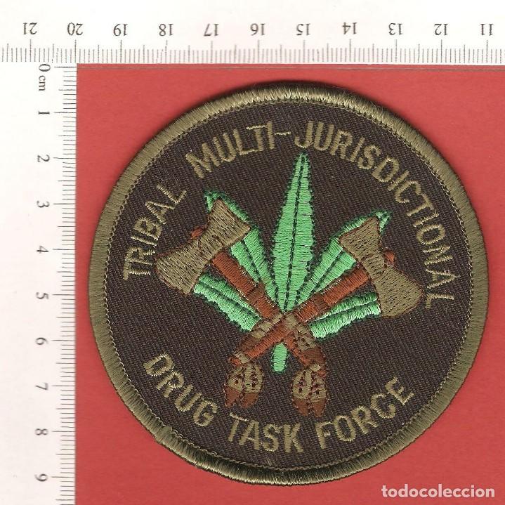 Militaria: PARCHE FUERZA INTERTRIBAL ANTIDROGAS, BORDADO.