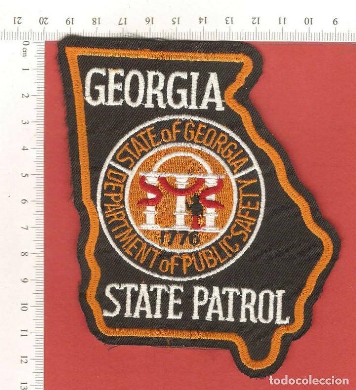 Militaria: PARCHE ,POLIC&Iacute;A ESTATAL GEORGIA, USA, BORDADO.