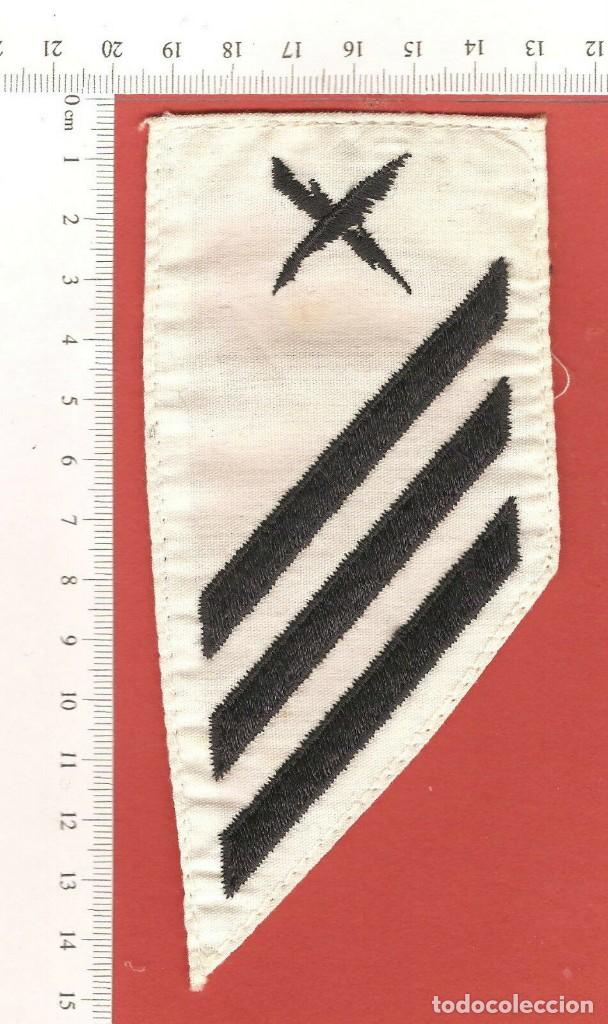 Militaria: PARCHE , GALON US NAVY, BORDADO SOBRE TELA, ANTIGUO.
