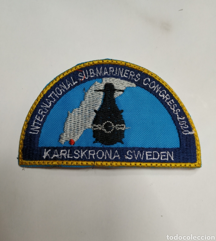 Militaria: PARCHE EMBLEMA BORDADO DE LA INTERNATIONAL SUBMARINERS CONGRESS EN SUECIA