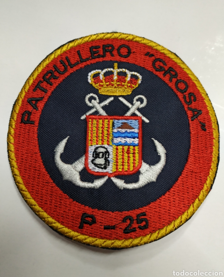 Militaria: PARCHE EMBLEMA PATRULLERO GROSA P-25