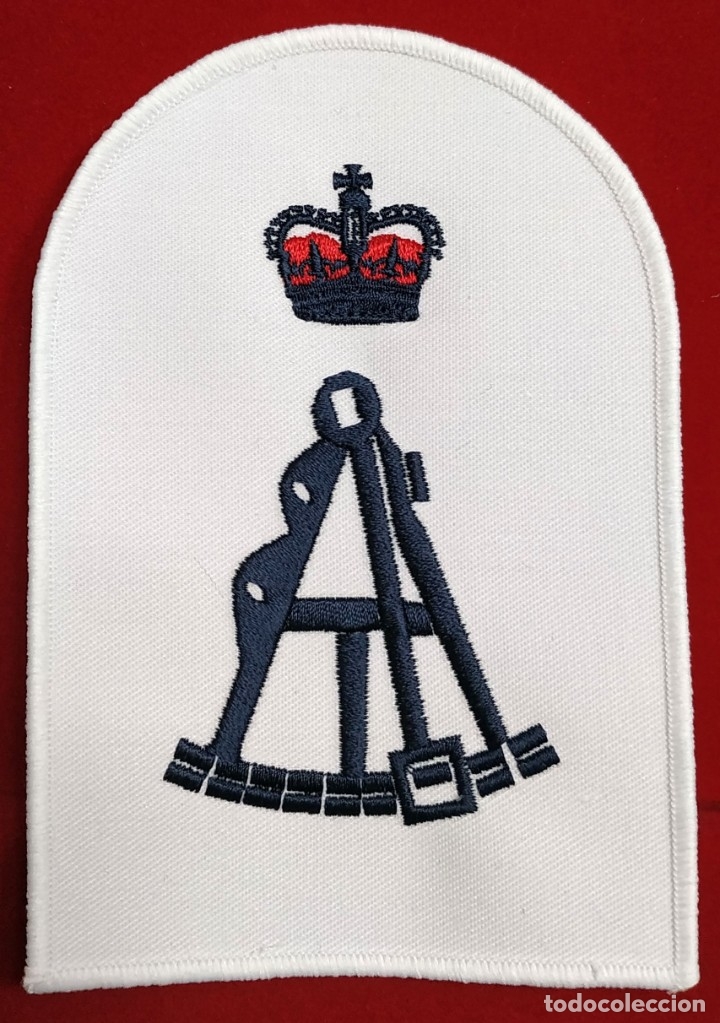 Militaria: Parche de la Armada Britanica - Reino Unido - Bordado - 140 x 95 mm - Otan - Nato