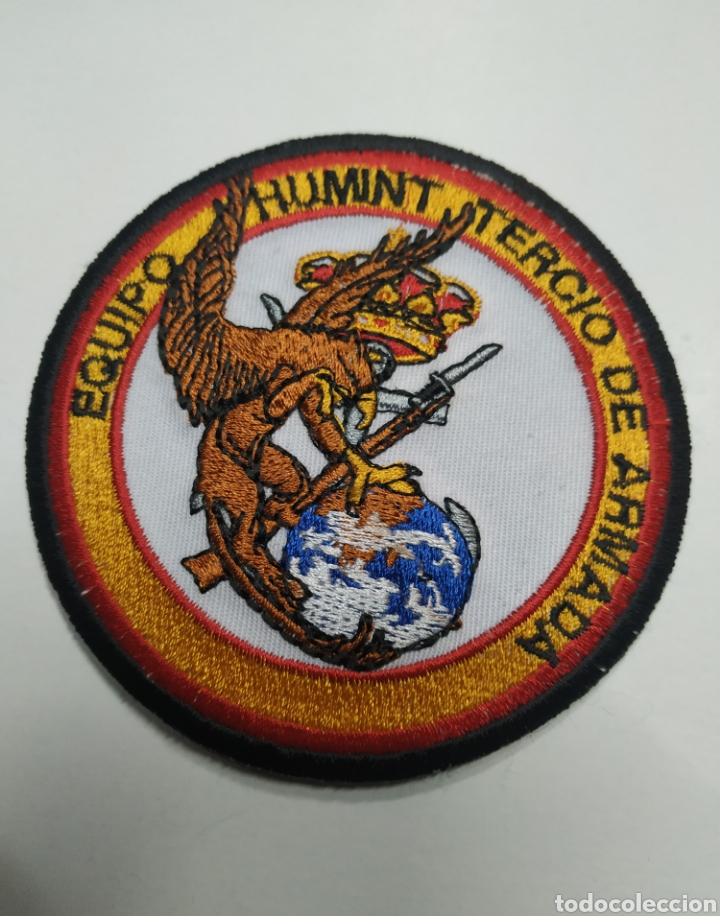 Militaria: PARCHE EMBLEMA BORDADO A COLOR DEL EQUIPO HUMINT TERCIO DE ARMADA ORIGINAL