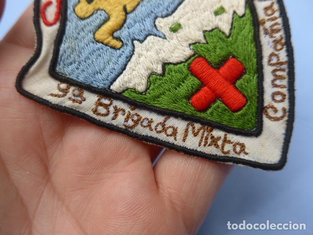 Militaria: * Antiguo parche de la 9 brigada mixta compañia alpina, cruz roja, original. ZX - Foto 2 - 193734245