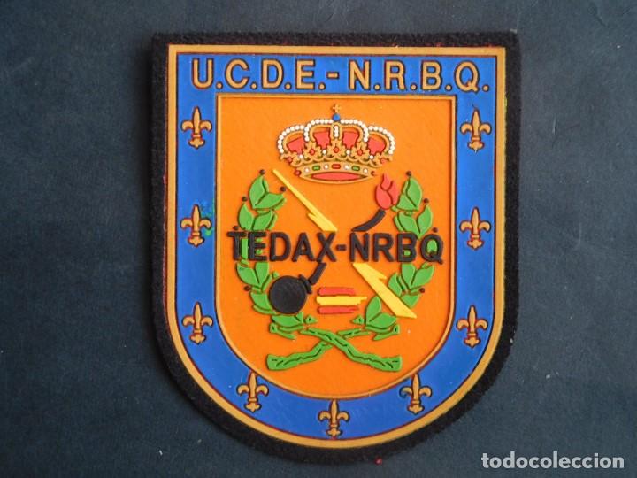 Militaria: PARCHE POLICIA NACIONAL UCDE-NRBQ ORIGINAL.-