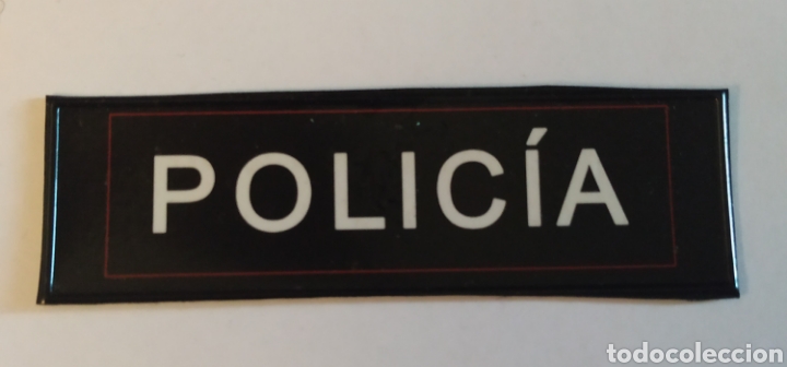 Militaria: PARCHE EMBLEMA DE PECHO POLIC&Iacute;A 10&times;3 CMS