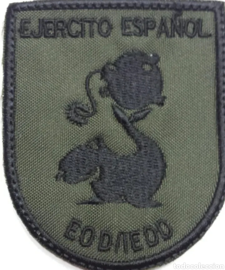 Militaria: PARCHE EMBLEMA VERDE EOD/IEDD EJ&Eacute;RCITO DE TIERRA - Foto 1