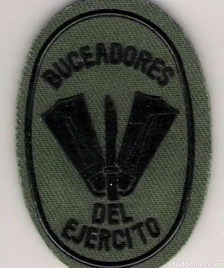Militaria: PARCHE EMBLEMA BUCEADORES DEL EJ&Eacute;RCITO VERDE - Foto 1