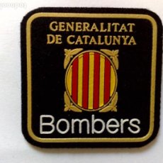 Militaria: PARCHE DE TELA,BOMBERS GENERALITAT DE CATALUNYA,ESCUDO Y LETRAS EN RELIEVE.. Lote 224155418