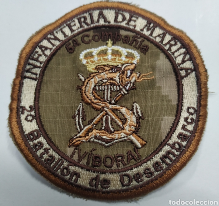 Militaria: PARCHE EMBLEMA BORDADO &Aacute;RIDO PIXELADO 2&deg; BON DE DESEMBARCO INF. DE MARINA