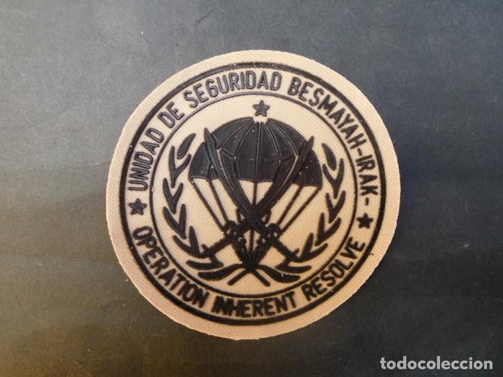Militaria: PARCHE UNIDAD DE SEGURIDAD BESMAYAH-IRAK.-