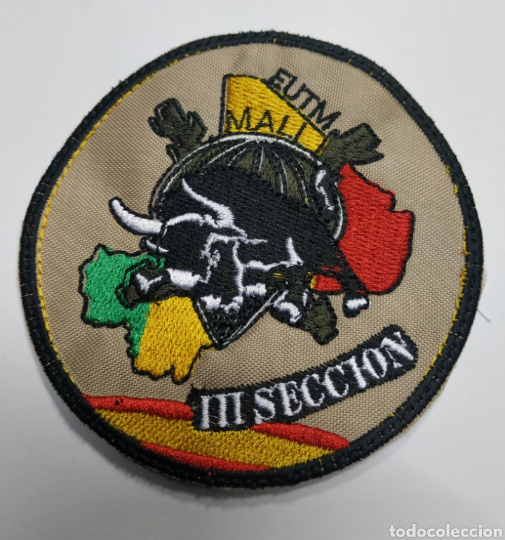 Military Antiques: PARCHE EMBLEMA DE BRAZO BORDADO A COLOR EUTM MALI lll SECCI&Oacute;N BRIPAC