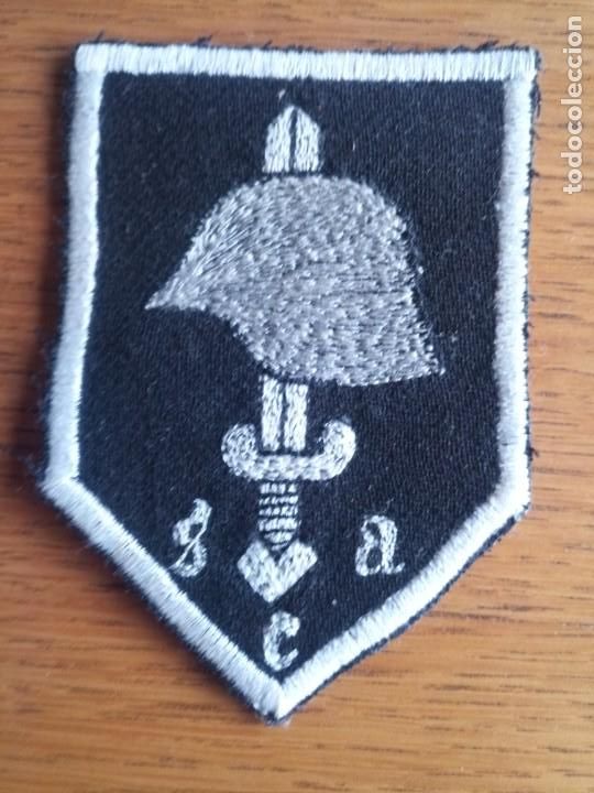 Militaria: Raro parche tela militar ultra nazi bordado