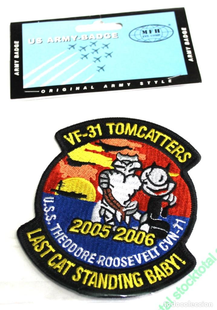 Militaria: PARCHE DISTINTIVO Caliz 'VF-31 TOMMCATTERS', motivo: Motiv_2 36301B